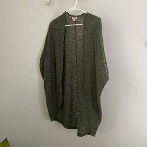 Mossimo Army Green Cardigan